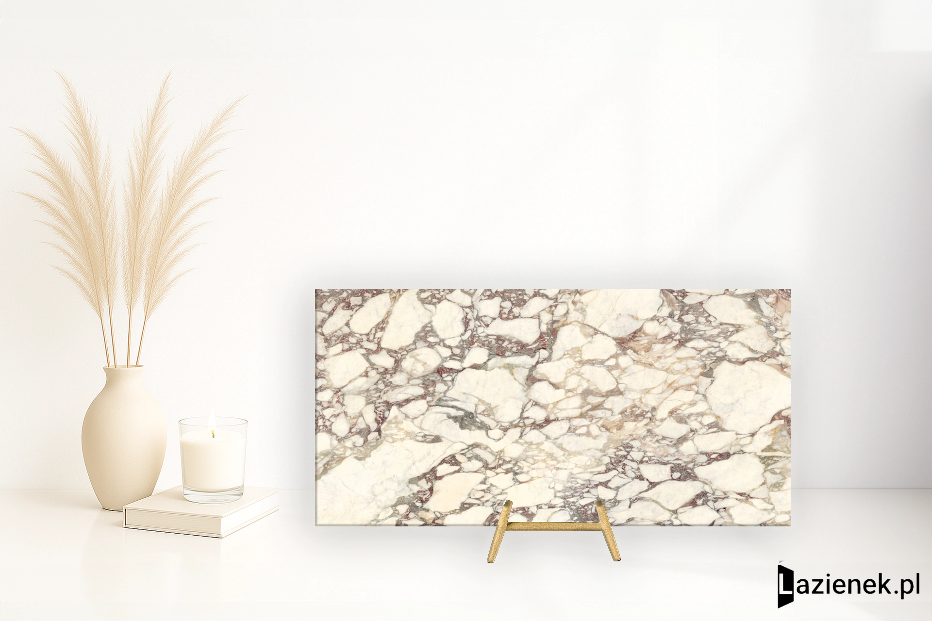 Graniti Fiandre Marmi Maximum Breccia Mirabile naturalna 37.5x75 cm gr. 6 mm - płytka rektyfikowana / MMS144673